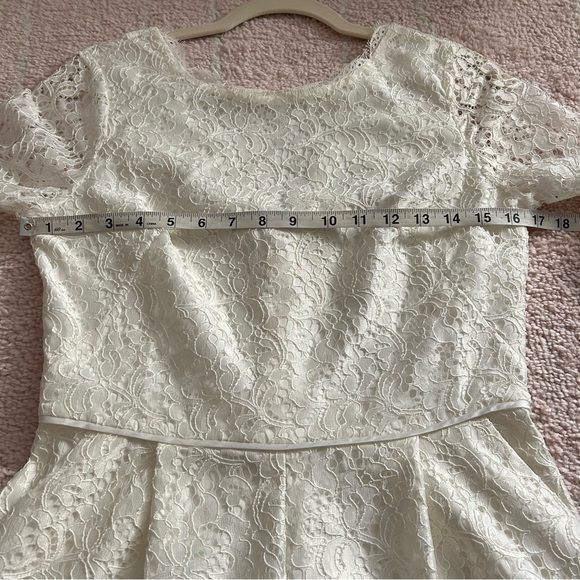 NWT BHLDN Lace Long Sleeve Romper Ivory SZ 6 Wedding Bridal Shower Bachelorette - Picture 8 of 16